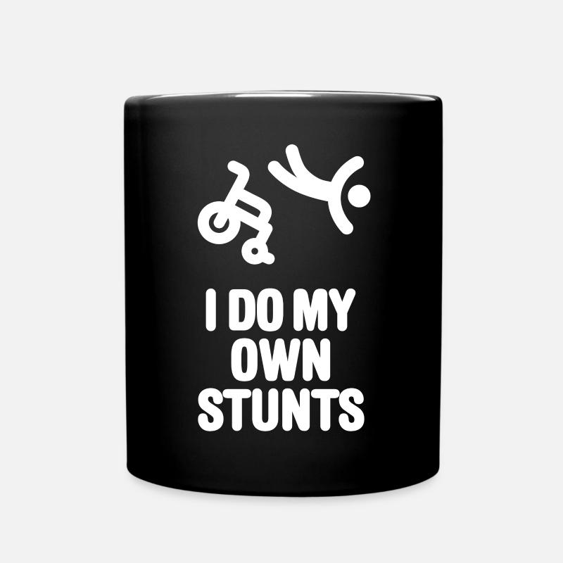 Rollstuhl Rennen Rennrollstuhl I do my own stunts - Tasse einfarbig - Schwarz