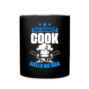 Mon chef préféré Drôle culinaire - Mug uni - noir - Devant