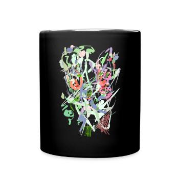 Conception de fond - Pastel - Mug uni - noir - Devant