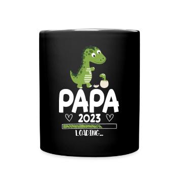 Papa 2023 Chargement - Mug uni - noir - Devant