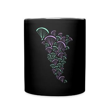 FLY haut parapente - Mug uni - noir - Devant
