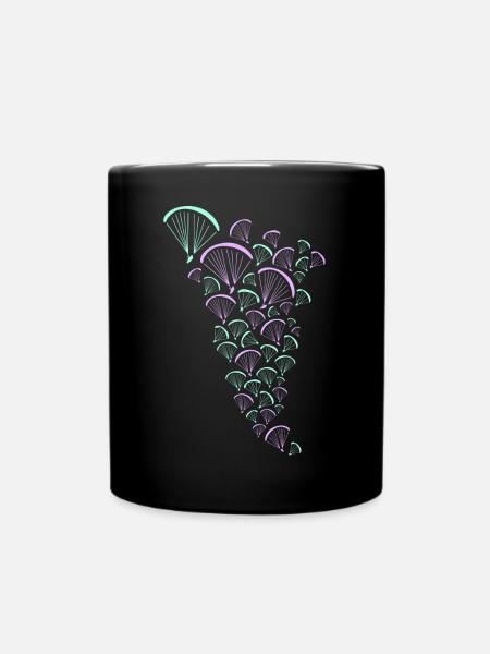 FLY high Gleitschirm - Tasse einfarbig - Schwarz