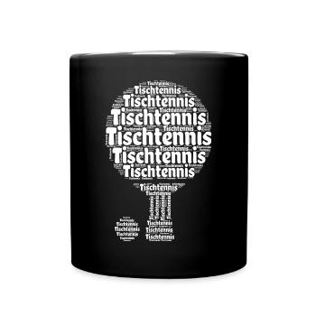 Tischtennisschläger Ping Pong Master Ball - Full Colour Mug - black - Front
