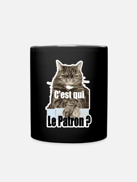C'est qui le patron - Mug uni - noir