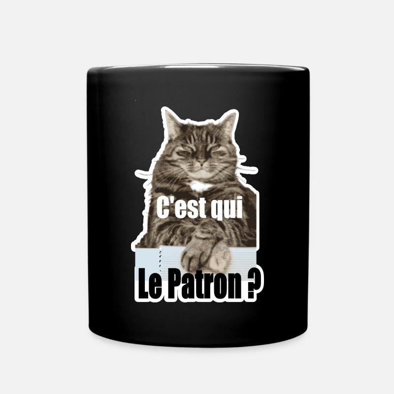 C'est qui le patron - Mug uni - noir