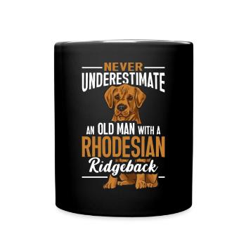 Rhodesian Ridgeback Dog - Full Colour Mug - black - Front