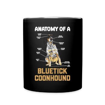 Bluetick Coonhound Gift Funny Saying - Full Colour Mug - black - Front