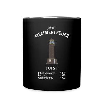 Lighthouse Juist, Memmertfeuer, Mer du Nord - Mug uni - noir - Devant