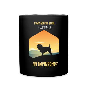 Affenpinscher dogs - Full Colour Mug - black - Front