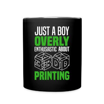 Impression 3D - Mug uni - noir - Devant