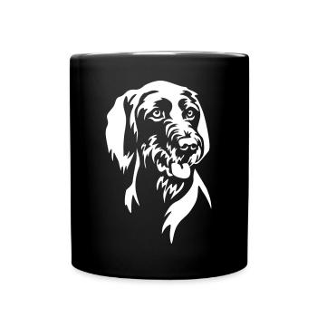 Magyar Vizsla Head « Black Edition » - Mug uni - noir - Devant