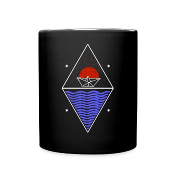 Aimez la mer - Mug uni - noir - Devant