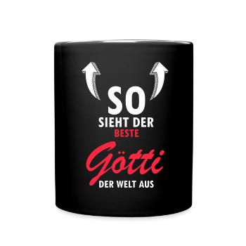 Götti Geschenk Taufgötte Firmggötti Shirt Götti - Tasse einfarbig - Schwarz - Vorne
