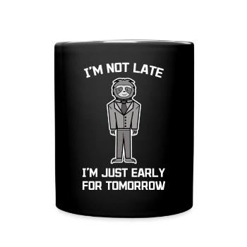 Déclaration d’animal humoristique Paresseux habitants de la jungle - Mug uni - noir - Devant