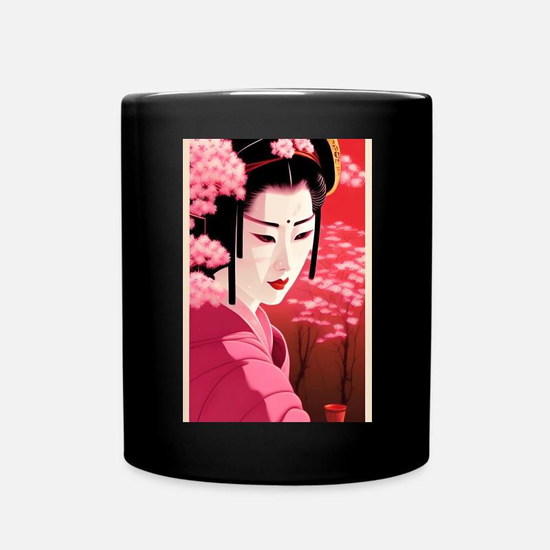 Geisha 6 - Tasse einfarbig - Schwarz