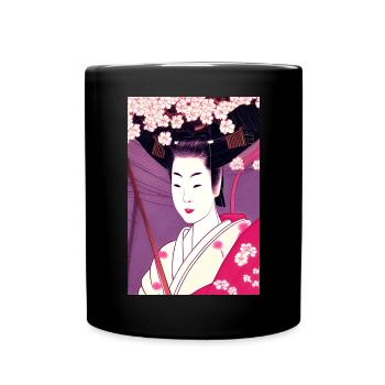 Geisha 4 - Mug uni - noir - Devant