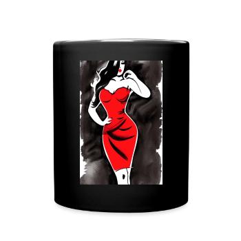 Pin up 2 - Mug uni - noir - Devant