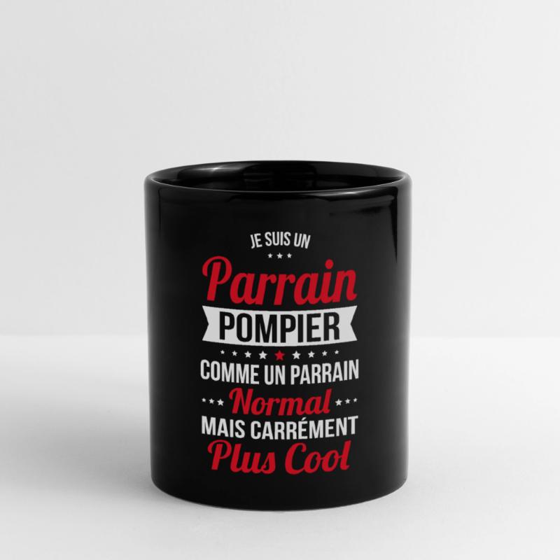 Parrain pompier comme un parrain normal plus cool Mug uni