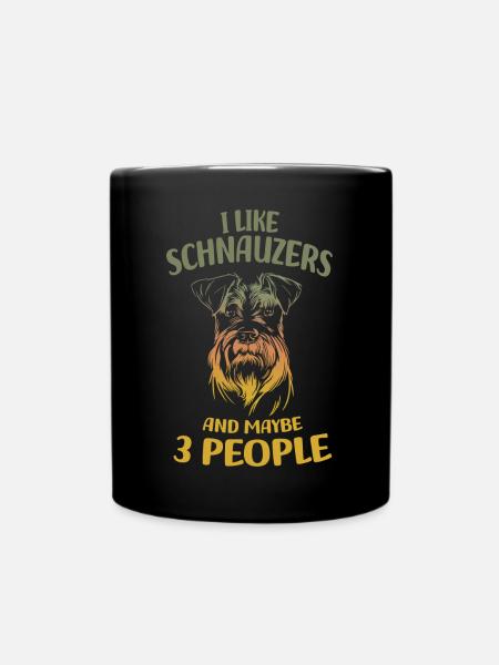 Schnauzer - Mug uni - noir