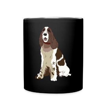 Cadeau de chien Springer Spaniel anglais - Mug uni - noir - Devant