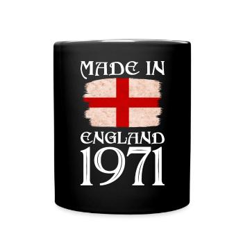 Made in England 1971 - St George's Day - English - Full Colour Mug - black - Front