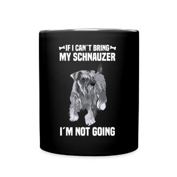 Schnauzer - Full Colour Mug - black - Front