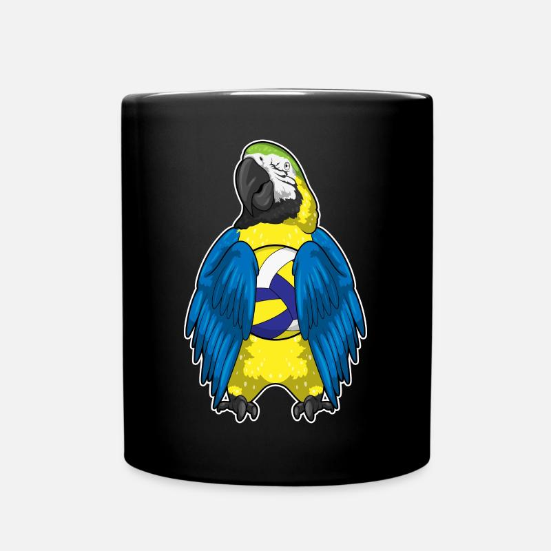 Perroquet Volley-ball Joueur Volley-ball - Mug uni - noir