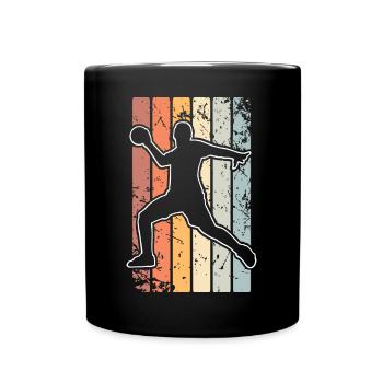 Handball Handballer - Tasse einfarbig - Schwarz - Vorne