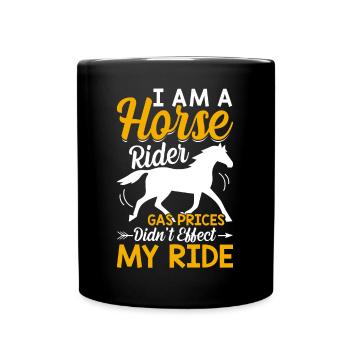 I'm a Rider - Barrel Equestrians - Full Colour Mug - black - Front