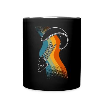Kitesurfer Kiteboard Kitesurfen Kitesurf - Tasse einfarbig - Schwarz - Vorne
