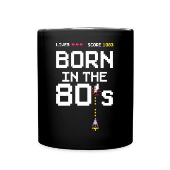 Vintage 1983 Born in the 80's Retro Vintage - Full Colour Mug - black - Front