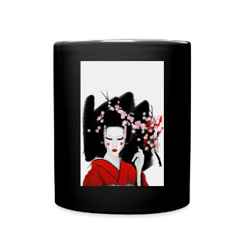 Bloody geisha - Full Colour Mug - black - Front