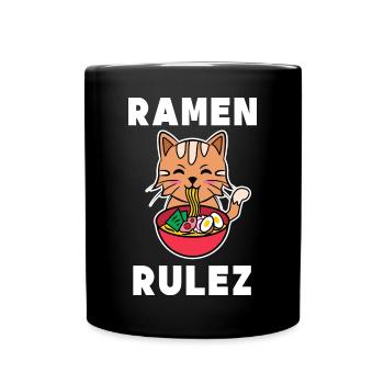 Cosplay Anime Pop Culture Manga Cat Statement - Full Colour Mug - black - Front