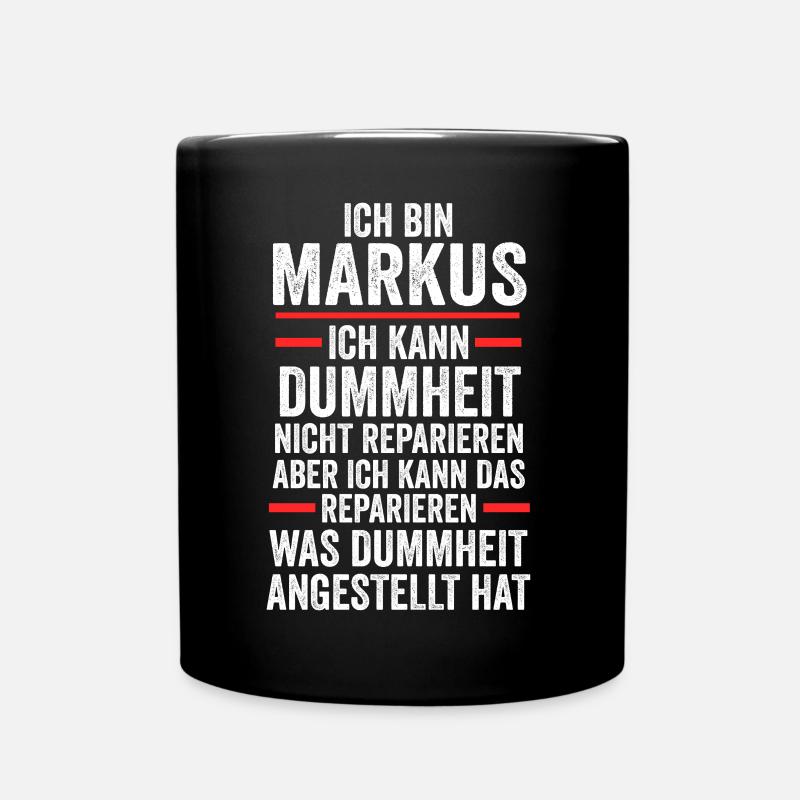 Markus - Tasse einfarbig - Schwarz