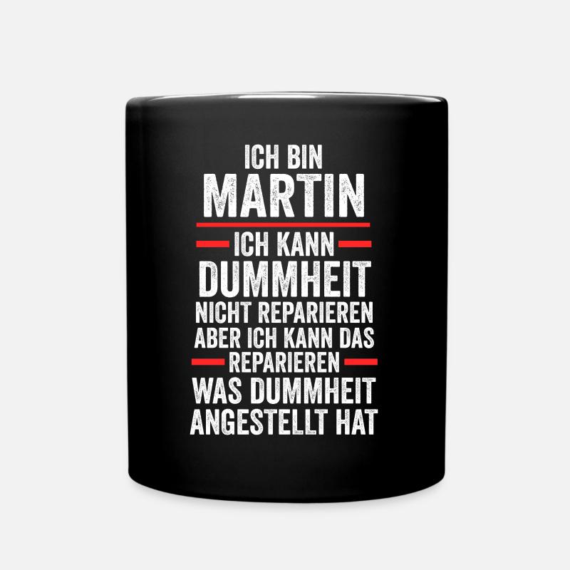 Martin - Tasse einfarbig - Schwarz