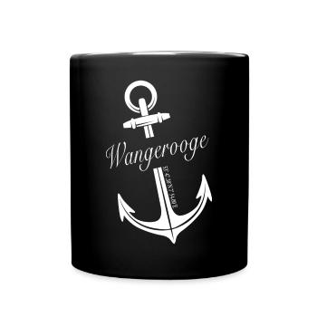 Wangerooge - Tasse einfarbig - Schwarz - Vorne