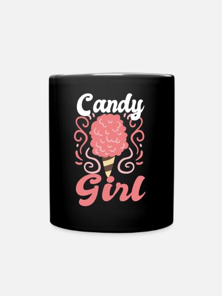 Candy Girl Cotton Candy - Full Colour Mug - black