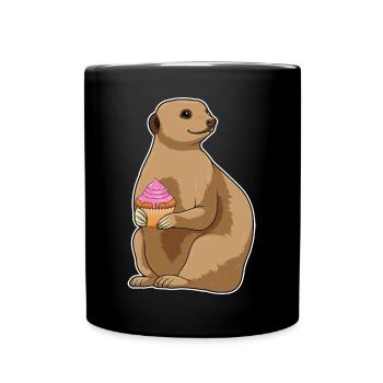 Muffin suricate - Mug uni - noir - Devant