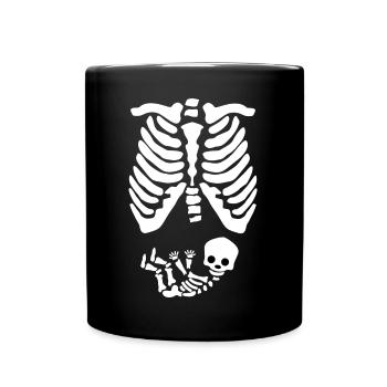 Famille Bonheur Baby Bump Grossesse Enceinte - Mug uni - noir - Devant