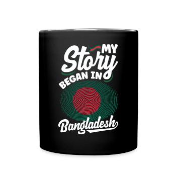 Bangladesch Bangladesch Bangladesch Flagge Zitat - Tasse einfarbig - Schwarz - Vorne