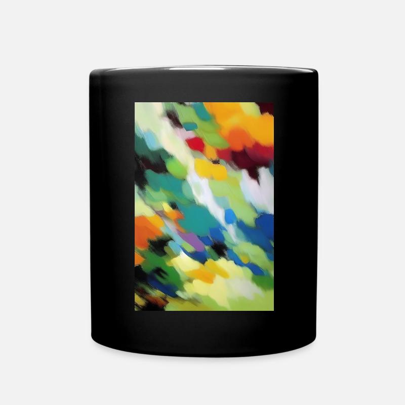 Muster und Formen - Tasse einfarbig - Schwarz