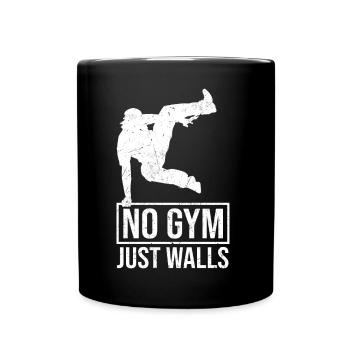 Parkour Geschenke | Parkour Sport Parkur Geschenke - Tasse einfarbig - Schwarz - Vorne