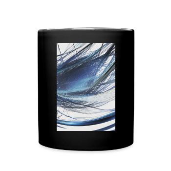Shapes and patterns - Full Colour Mug - black - Front