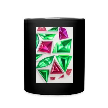 Edelsteine - Tasse einfarbig - Schwarz - Vorne
