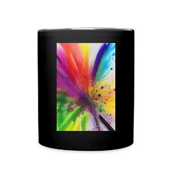 Splashes of color - Full Colour Mug - black - Front