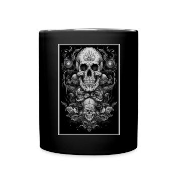 Gothic Aesthetic Occult Unholy Grunge Emo Punk - Tasse einfarbig - Schwarz - Vorne