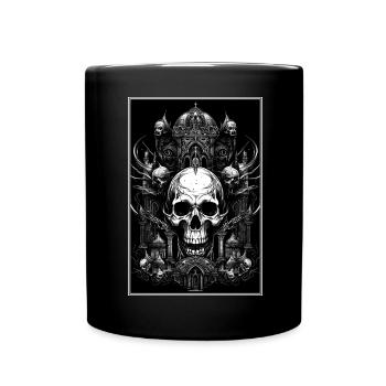 Gothic Aesthetic Occult Unholy Grunge Emo Punk - Tasse einfarbig - Schwarz - Vorne