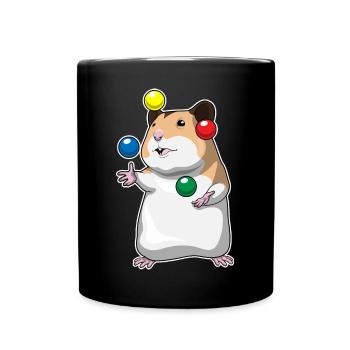 Jongleur hamster jongleur - Mug uni - noir - Devant