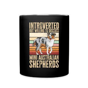 Miniature Australian Shepherd - Full Colour Mug - black - Front