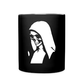 Entdecken Sie die dunkle Seite mit Horror Nun, Occult, a - Tasse einfarbig - Schwarz - Vorne